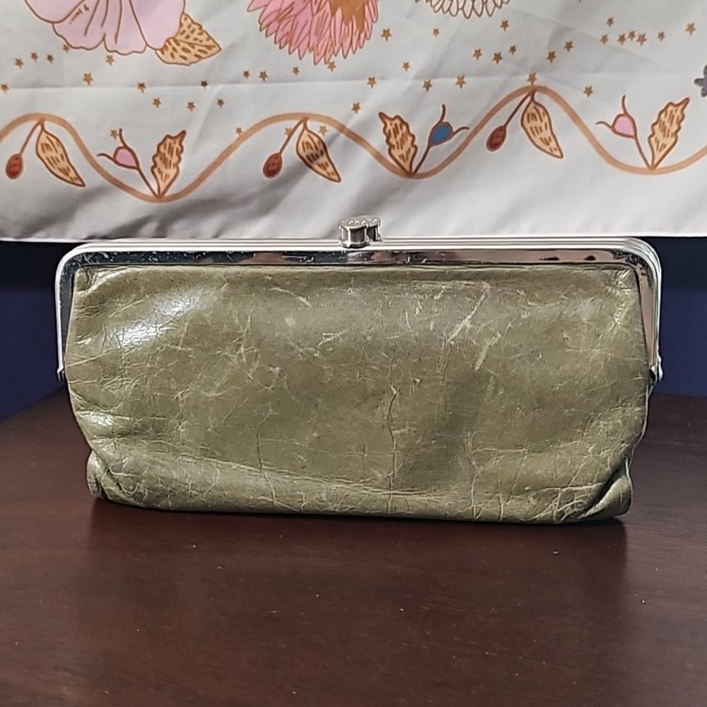 HOBO Distressed Leather Wallet